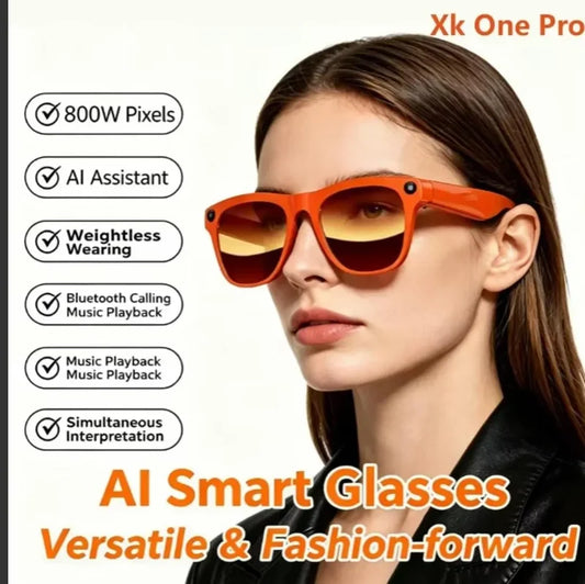 AI Smart Glasses Pro – Bluetooth Smart Eyewear with Hands-Free Audio, Wireless Connectivity & Stylish Design