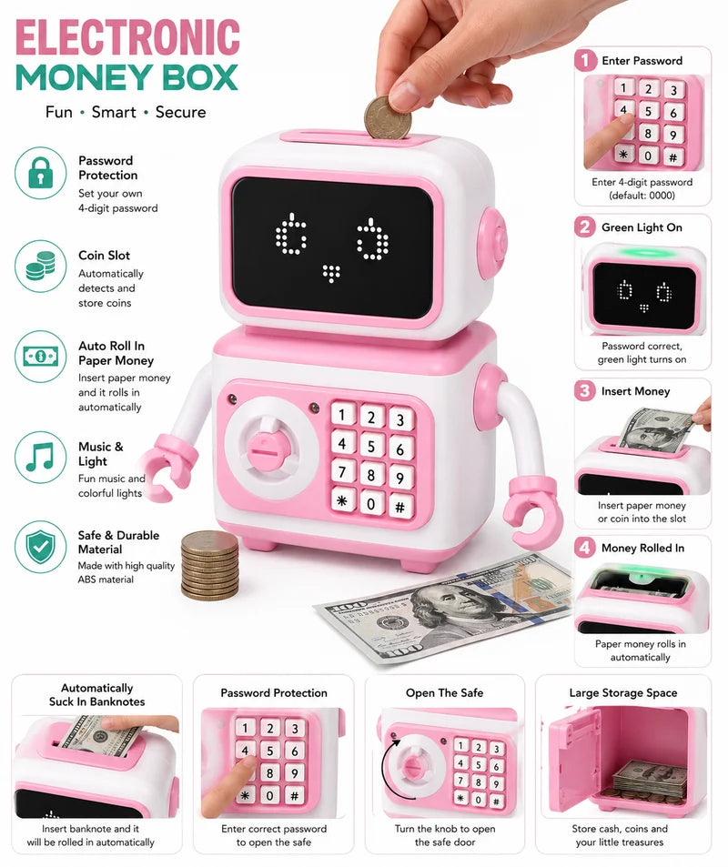 Electronic Robot Money Safe