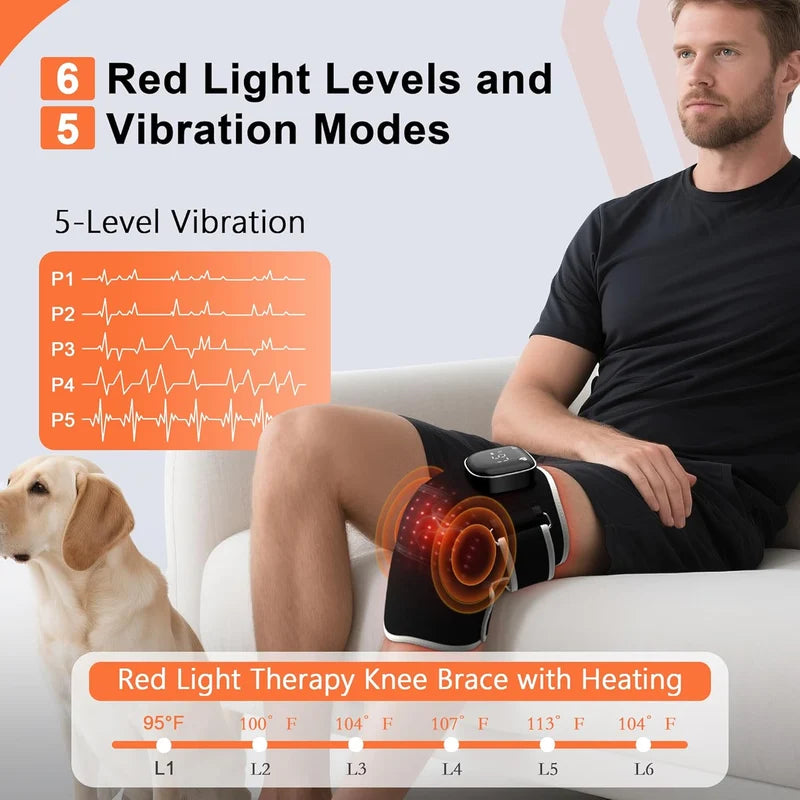 Heated Knee Massager – Electric Knee Wrap with Soothing Heat & Massage for Relaxation
