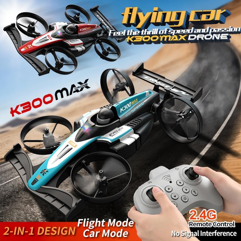 K300 Max RC Drone – Remote Control Quadcopter Flying Toy for Kids & Beginners