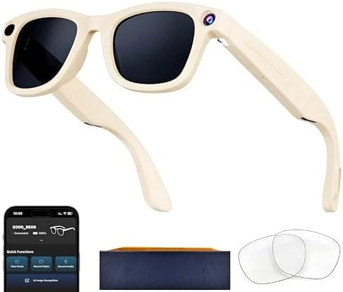 AI Smart Glasses Pro – Bluetooth Smart Eyewear with Hands-Free Audio, Wireless Connectivity & Stylish Design