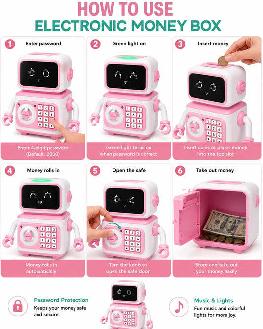 Electronic Robot Money Safe