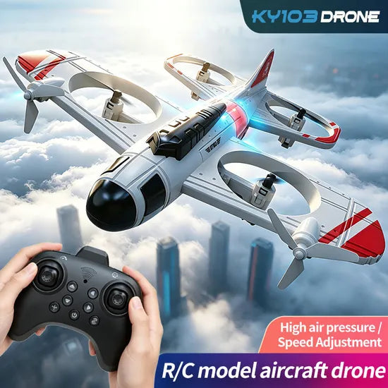 KY103 Vintage Airplane RC Drone – Remote Control Flying Aircraft Toy
