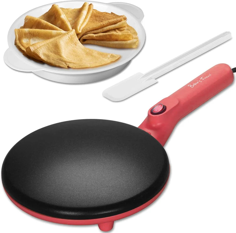 Electric Crepe Maker – Non-Stick Crepe Pancake Cooking Machine for Home & Kitchen