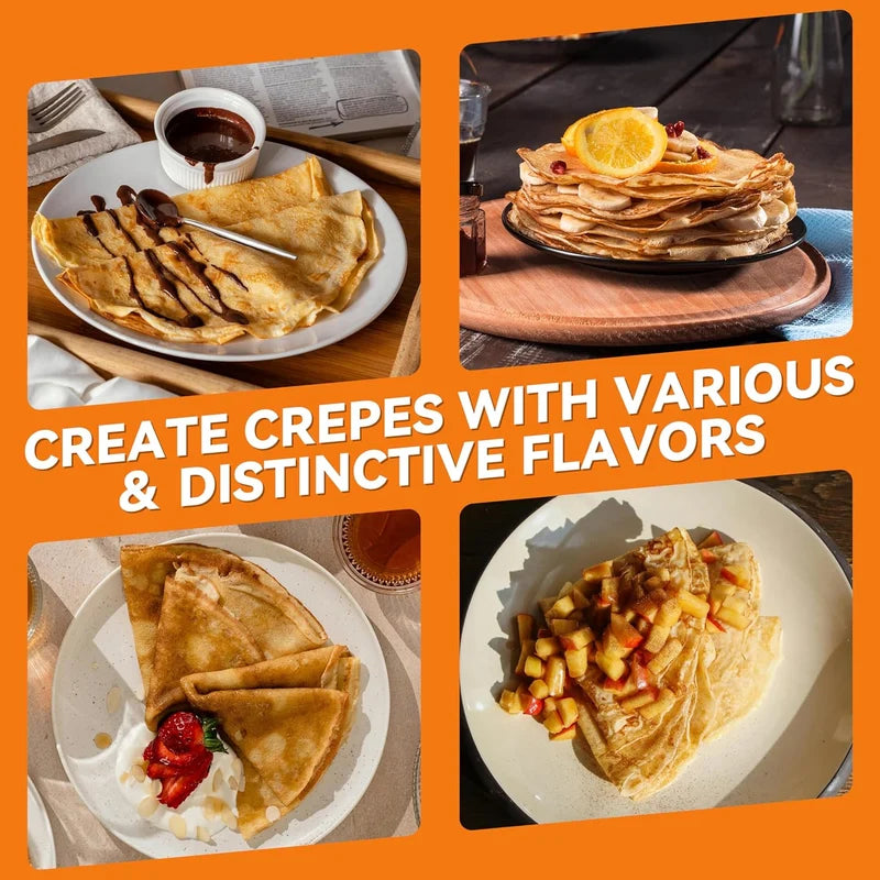 Electric Crepe Maker – Non-Stick Crepe Pancake Cooking Machine for Home & Kitchen