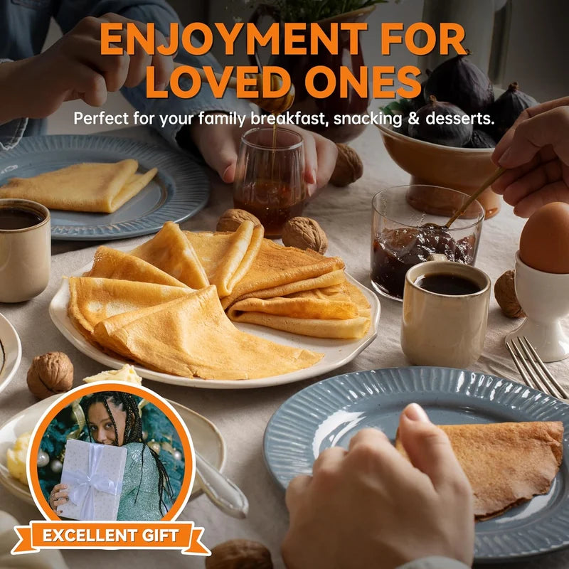 Electric Crepe Maker – Non-Stick Crepe Pancake Cooking Machine for Home & Kitchen