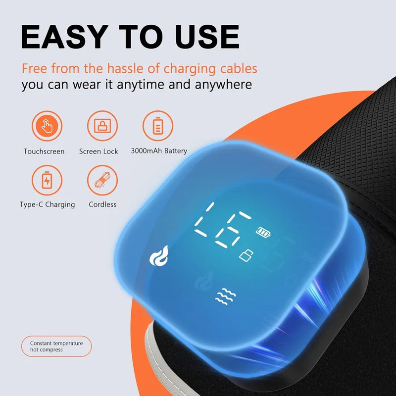 Heated Knee Massager – Electric Knee Wrap with Soothing Heat & Massage for Relaxation