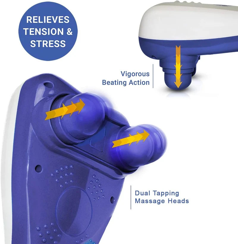 MILINDA Dual Head Massager – Electric Body Massage Device for Relaxation & Everyday Use