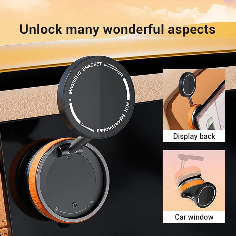 Magnetic Suction Phone Holder – Strong Magnetic Mobile Mount for Car, Desk & Home
