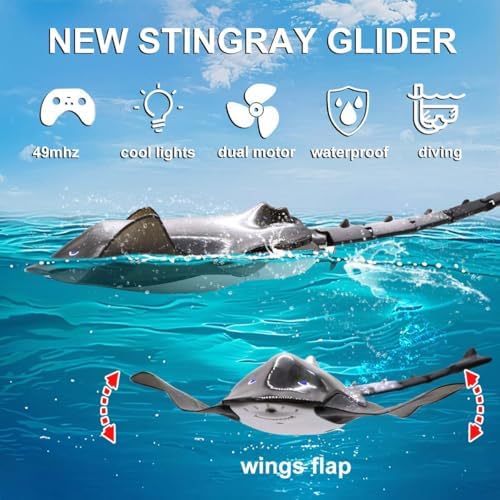 RC Swimming Devil Ray – Realistic Remote Control Stingray Water Toy | Fun Pool & Bath Toy for Kids