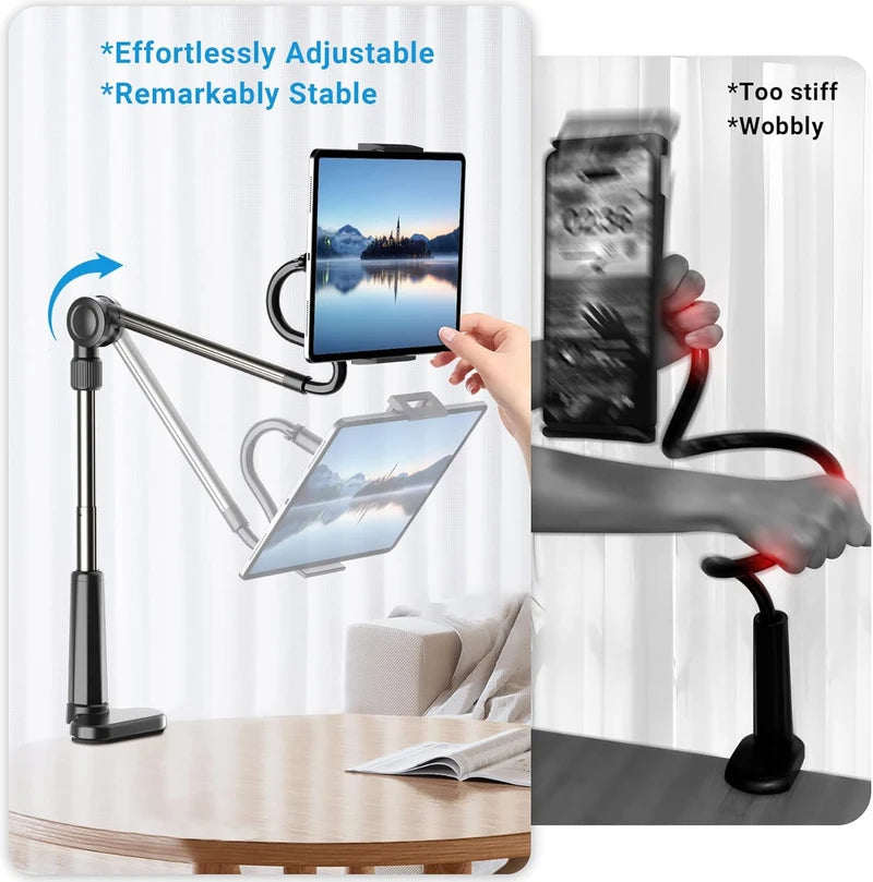 360° Rotating Lazy Phone Holder – Adjustable Mobile Phone Stand for Desk, Bed & Home